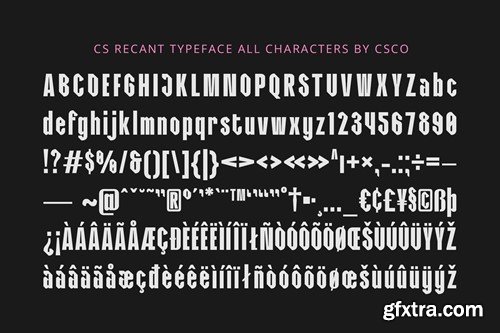 Recant – Bold Font KCZWCAS