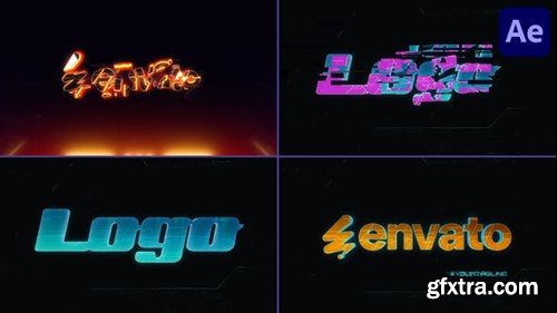 Videohive Cyberpunk Logo Reveal After Effects 55608729