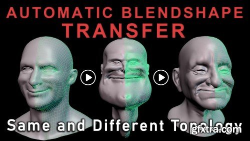 CGCircuit - Auto Blendshape Transfer Different Topo