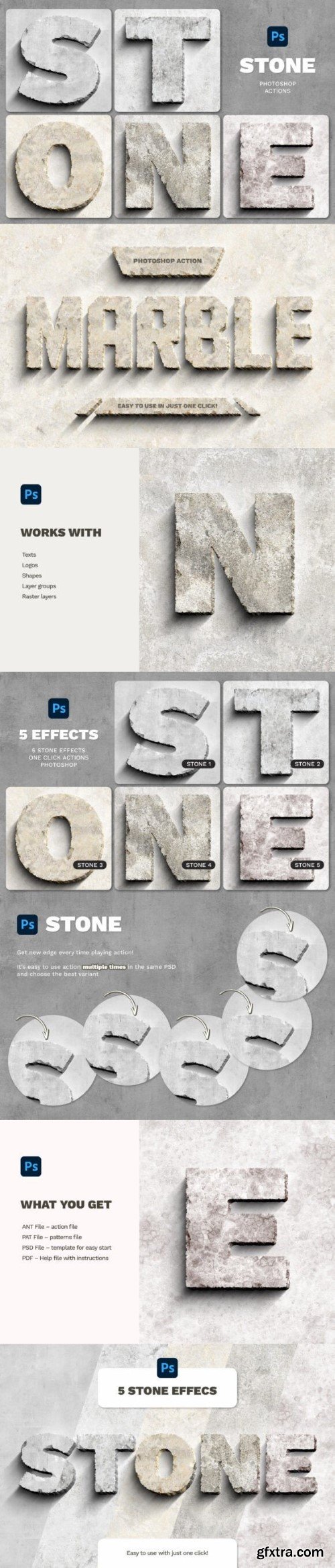 Stone Effect Photoshop Action