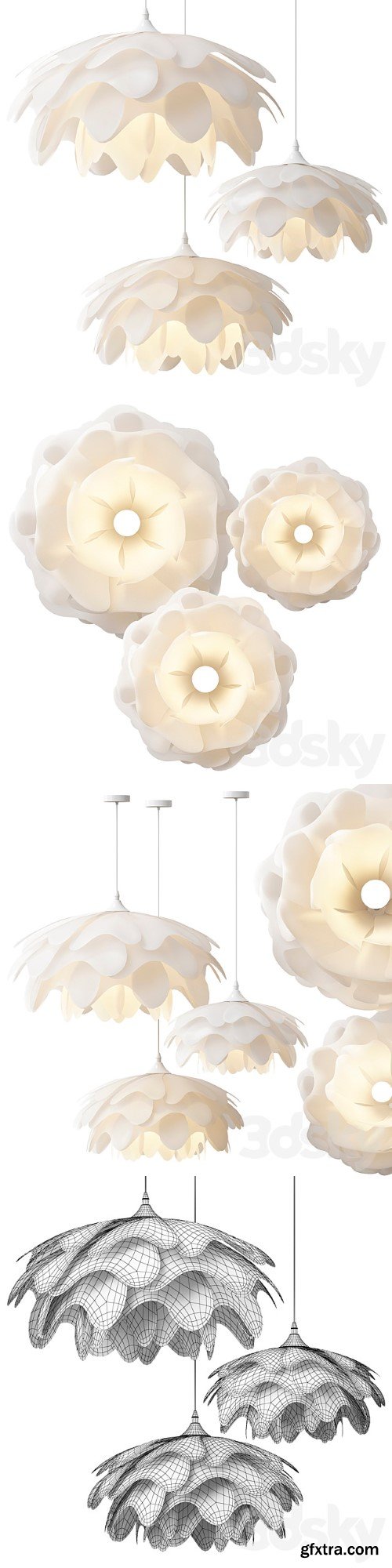 Flower Shaped Pendant Lamp