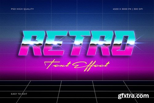 Retro Text Effect 4AGVGPX