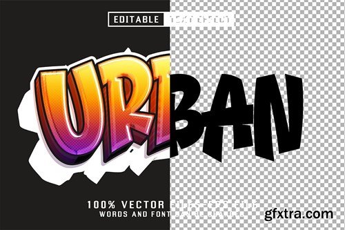 Urban Graffiti Text - Editable Text Effect RVZFDWQ