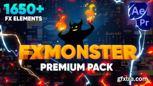 Videohive FX MONSTER - Premium Pack [1650+ 2D FX Elements] 32201381 CRACKED