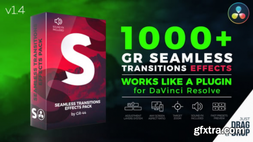 Videohive GR Seamless Transitions Effects for DaVinci Resolve 52438114