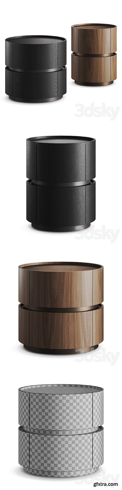 Bonaldo Moneypenny Bedside Tables