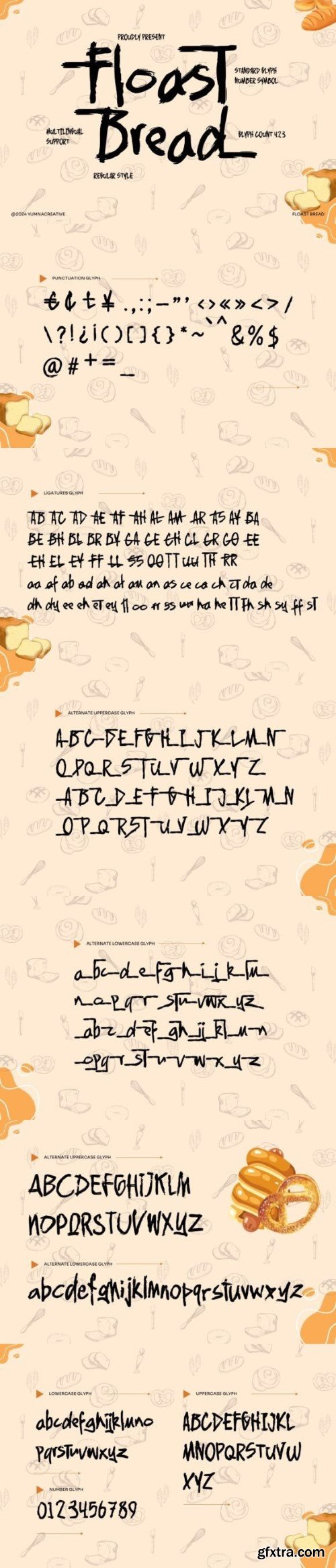 Floast Bread Font