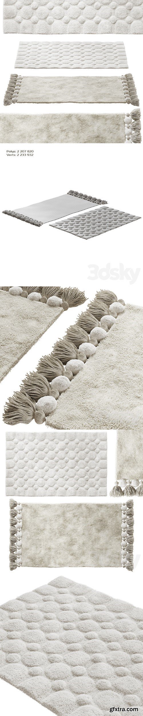 Tkano Essential Bath Mat Set