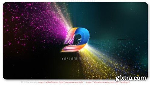 Videohive Warp Particles Logo 55665723