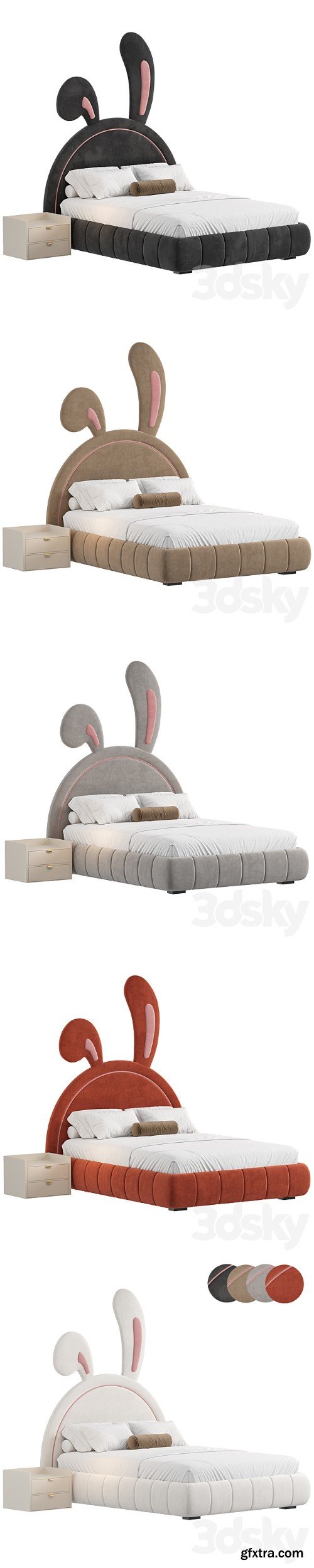 Nettie Microfiber Leather Rabbit