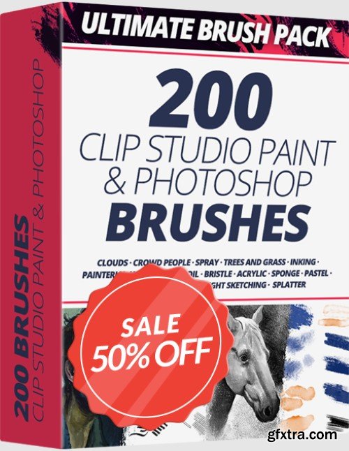 Ultimate Brush Pack For CLIP STUDIO PAINT & PHOTOSHOP