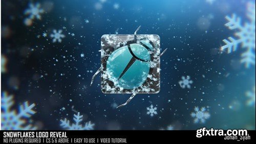 Videohive Snowflakes Logo Reveal 55625182