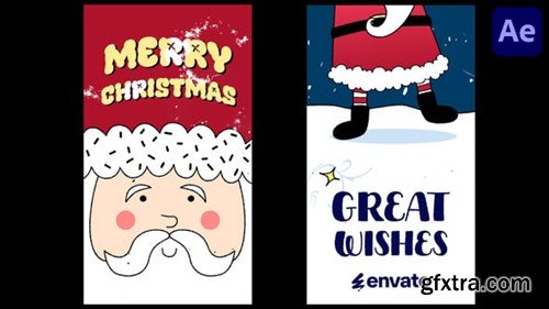 Videohive Santa Wishes Typography Stories for After Effects 55633228