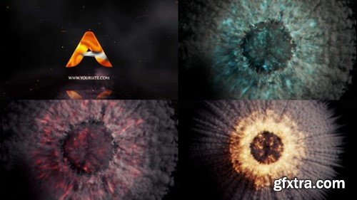 Videohive Exploding Burning Reveal 55622956