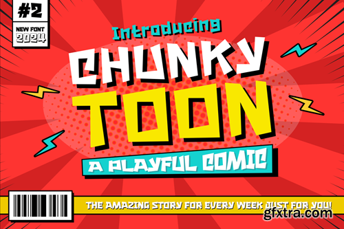 Chunky Toon - Playful Display Font MFLLSVA