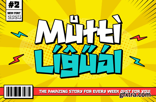 Chunky Toon - Playful Display Font MFLLSVA