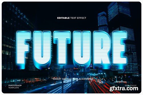 Futuristic Neon Text Effect ZQXXCKG