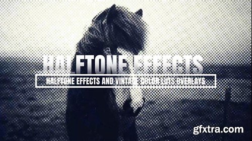 Videohive Halftone Effects And Vintage Color luts Overlays 55664708