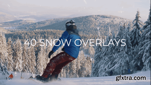 Videohive 40 Snow Overlays 55662352