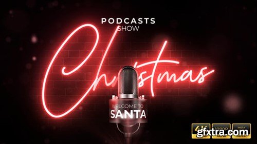 Videohive Christmas Podcast Show Opener 55647467