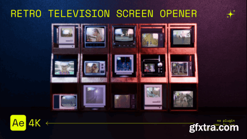 Videohive Retro Television Screen Opener 55685335