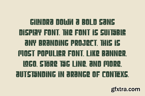 Gilndra Down - Thick Modern Font RZUBQ9K