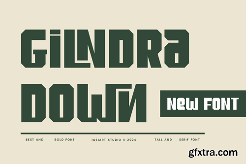 Gilndra Down - Thick Modern Font RZUBQ9K