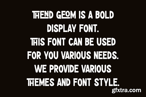 Thend Geom - Round Condensed Font 7HJFYX3