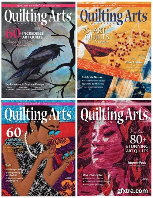 Quilting Arts Magazine - Full Year 2024 Collection