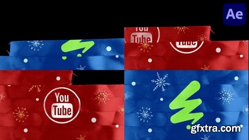 Videohive Christmas Ribbon Logo for After Effects 55675129