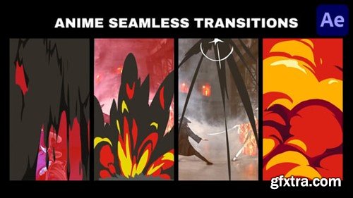 Videohive Anime Seamless Vertical Transitions for After Effects 55674239