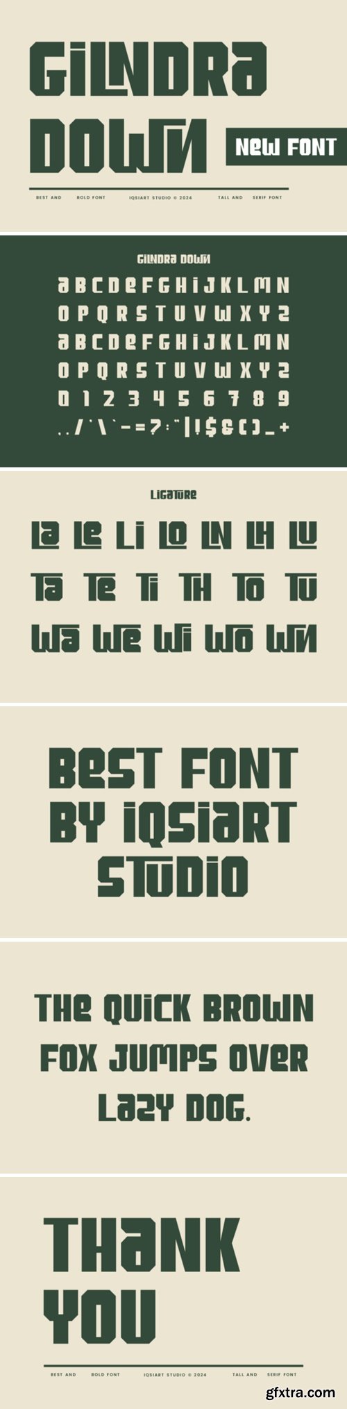 Gilndra Down Font