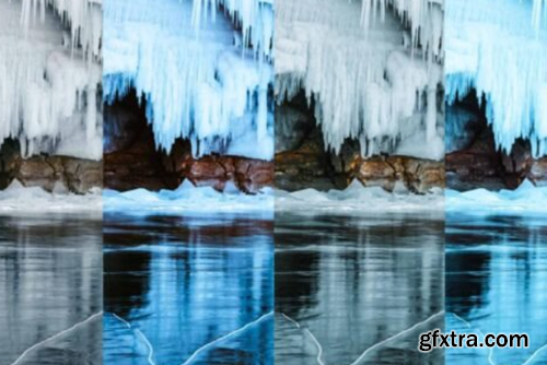 30 Icy Lake Photoshop Bundle