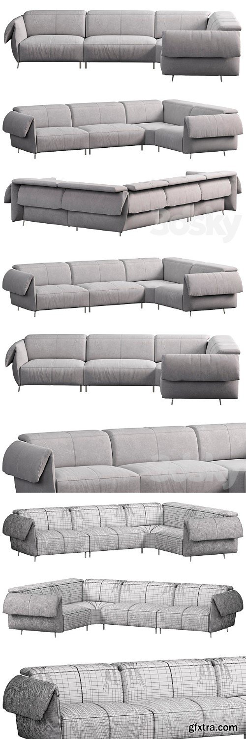 Seagull Sofa by Natuzzi Italia