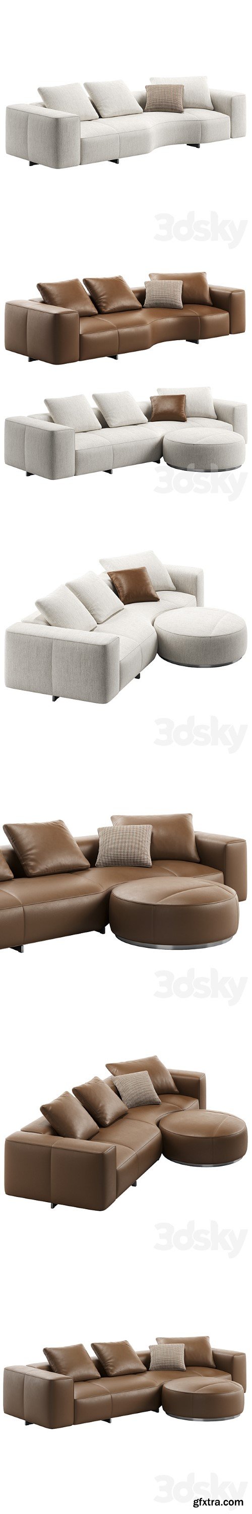 Yves Sofa 04 by Minotti