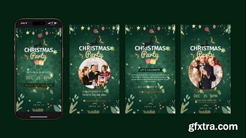 Videohive Christmas Party Instagram Stories 55697322