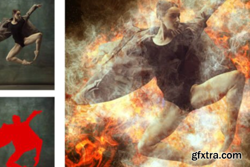 Real Fire & Smoke Photoshop Action