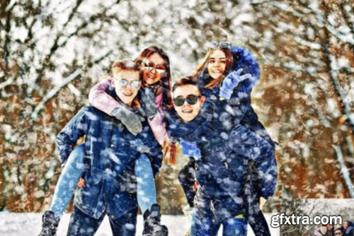 Snow Overlay Effect Photoshop Action