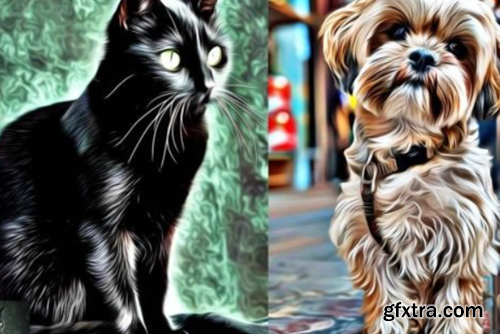 Popular Pet Oil Photoshop Action