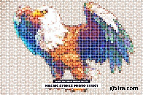 Mosaic Stones Photo Effect GUBHBVL