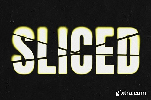 Sliced Blur Text Effect A5C8RDZ