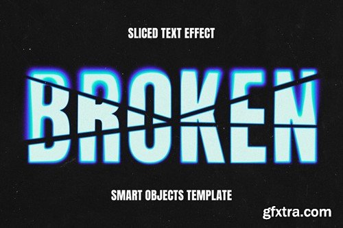 Sliced Blur Text Effect A5C8RDZ