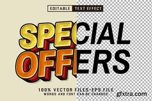 Special Offers Cartoon Text - Editable Text Effect PCJCW4Q