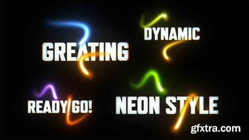 Videohive Neon Text Lower Thirds 55698269