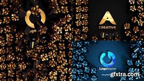 Videohive Black Golden Present Unveil 55694278