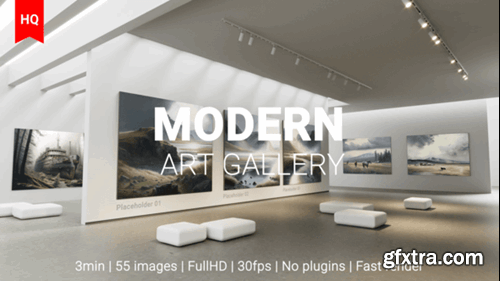 Videohive Modern Art Museum Gallery AI Traditional Art NFT Exhibition 42550449