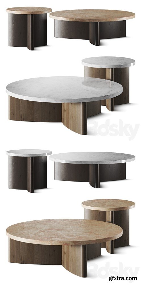 Four Hands Toli Travertine Coffee Table