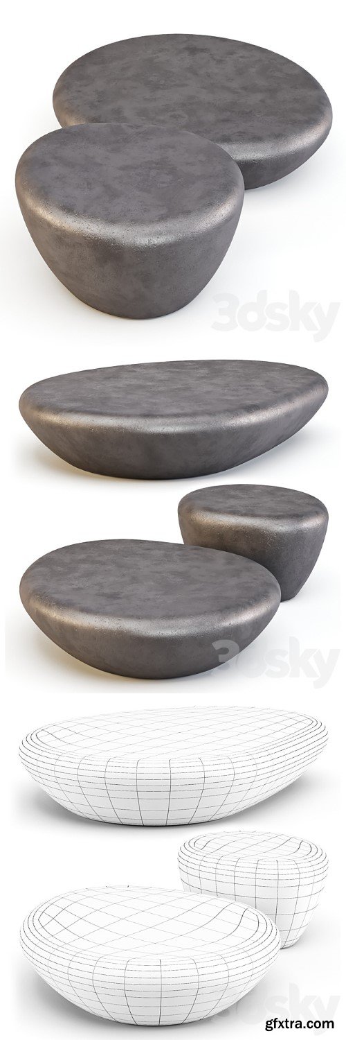 Minotti Stony Coffee Tables 1