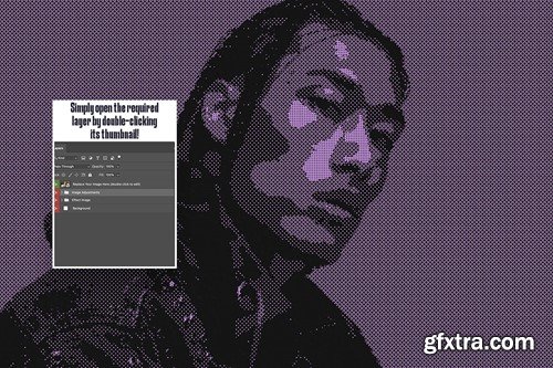 Bitmap Dither Photo Effect Z6RQ8GD