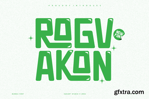 Rogvakon - Bubble Soft Font JWLGBFA